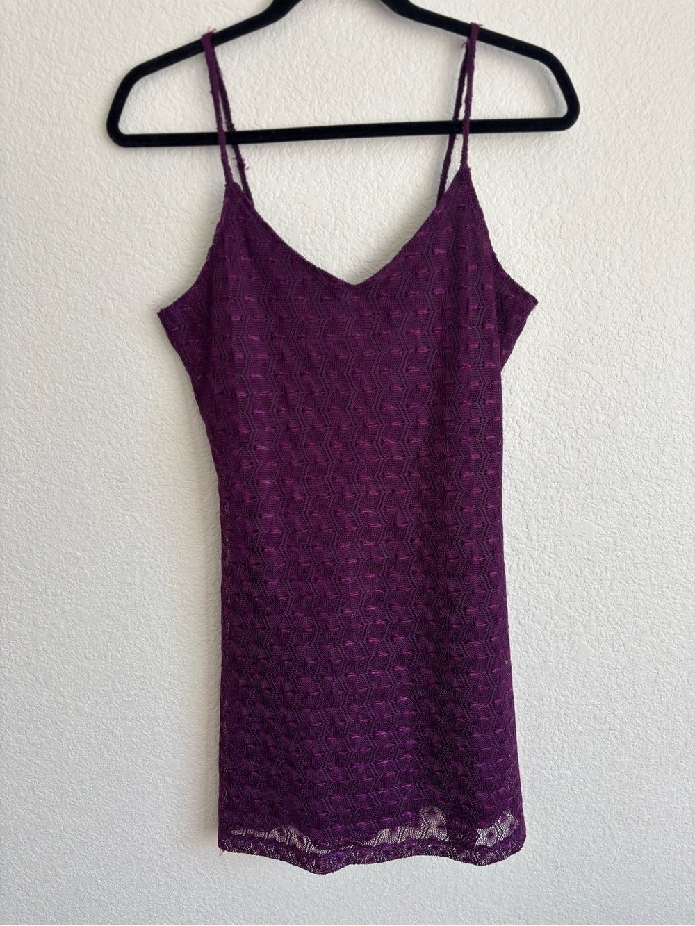 Vintage 90s Y2K whimsigoth whimsygoth fairycore purple mesh slip dress